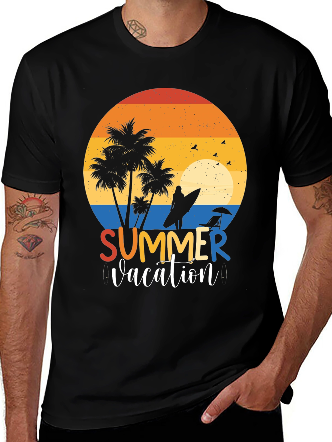 Summer Vacation Graphic T-Shirt