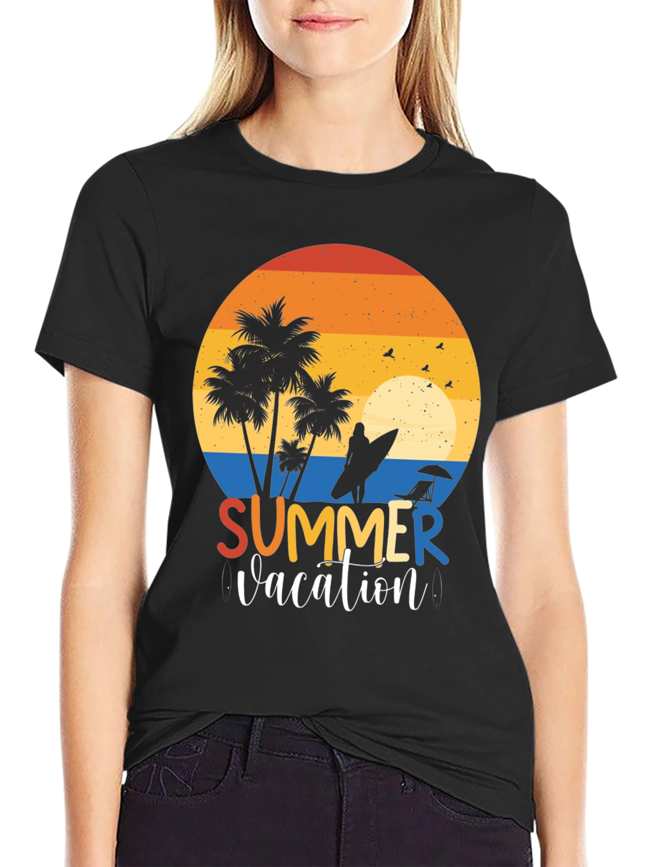 Summer Vacation Graphic T-Shirt