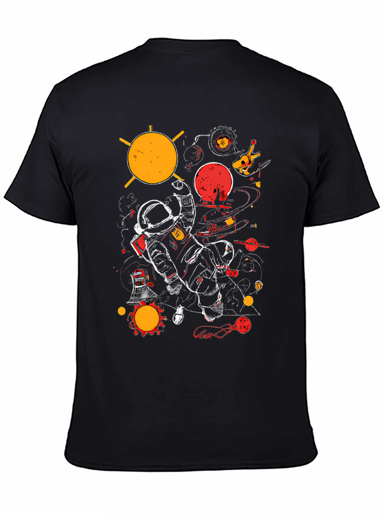Cosmic Astronaut Graphic T-Shirt