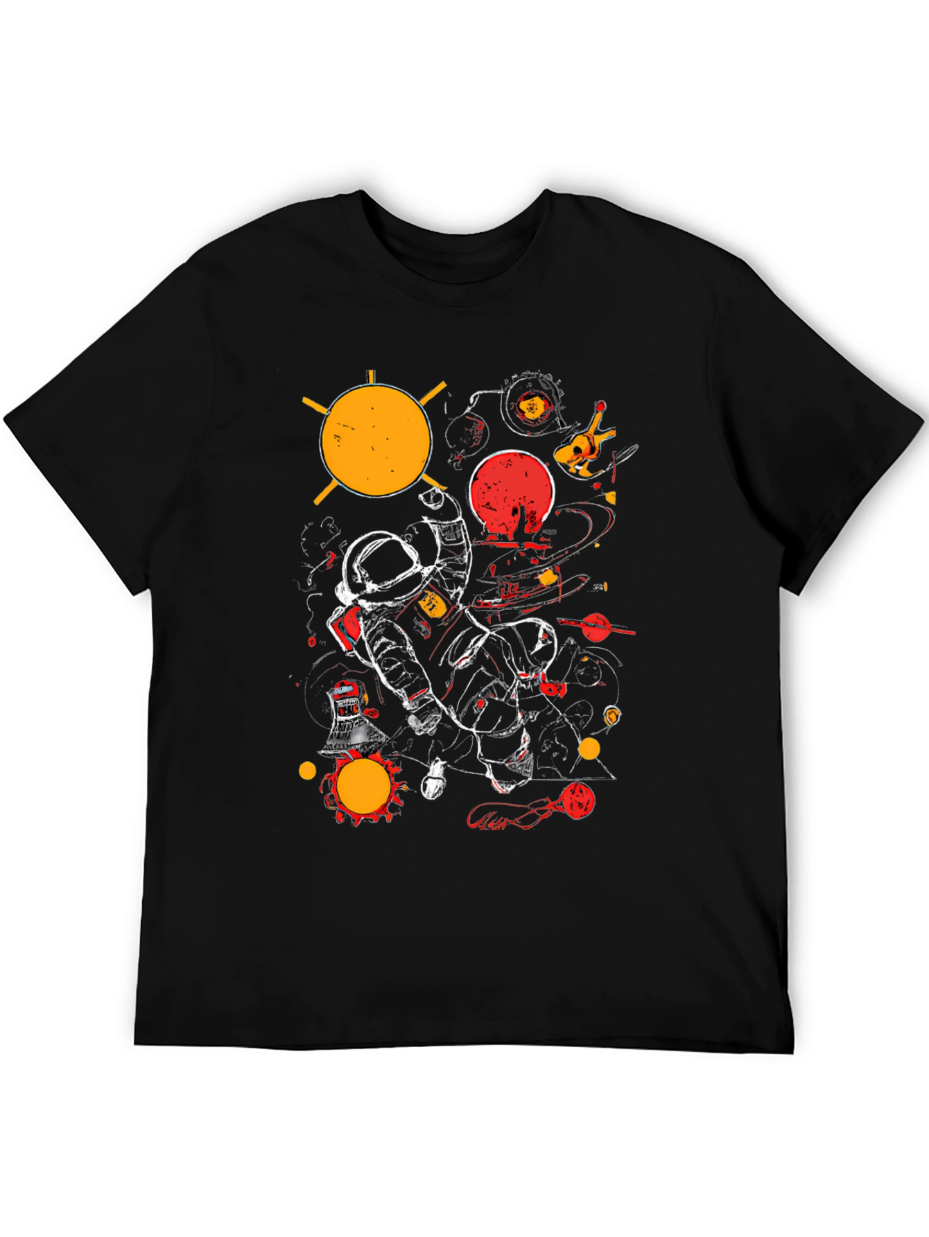 Cosmic Astronaut Graphic T-Shirt
