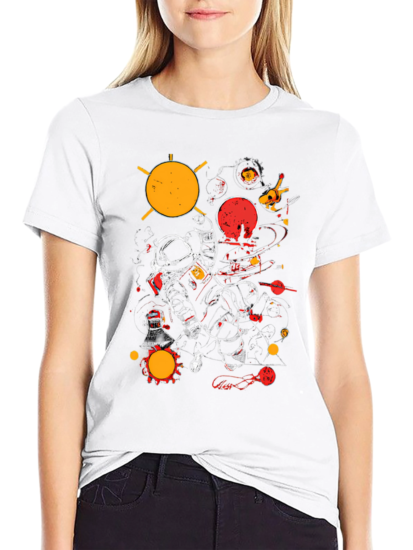 Cosmic Astronaut Graphic T-Shirt