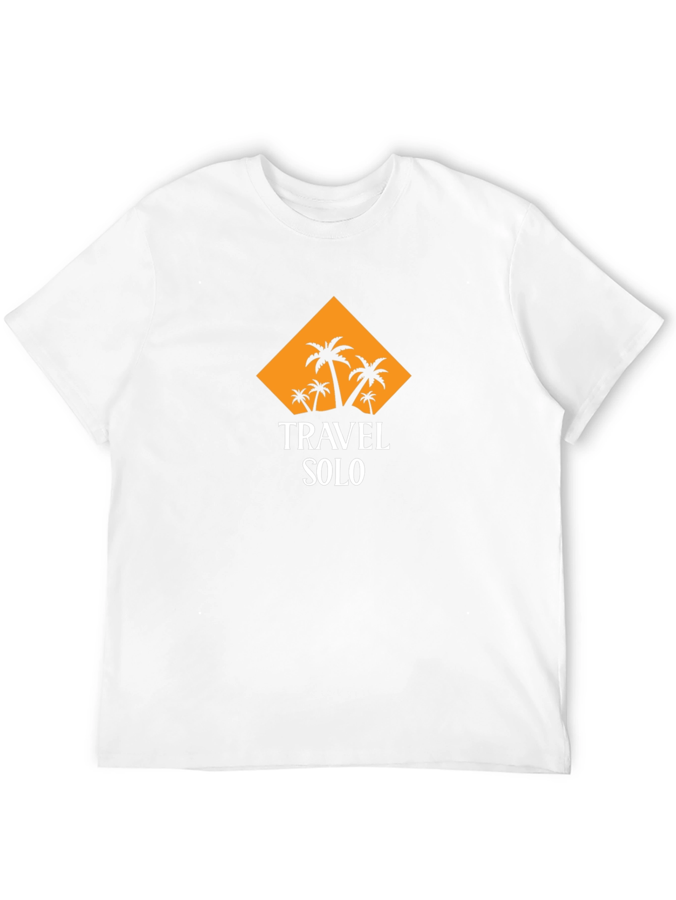 Travel Solo T-Shirt - Black Palm Tree Graphic Tee