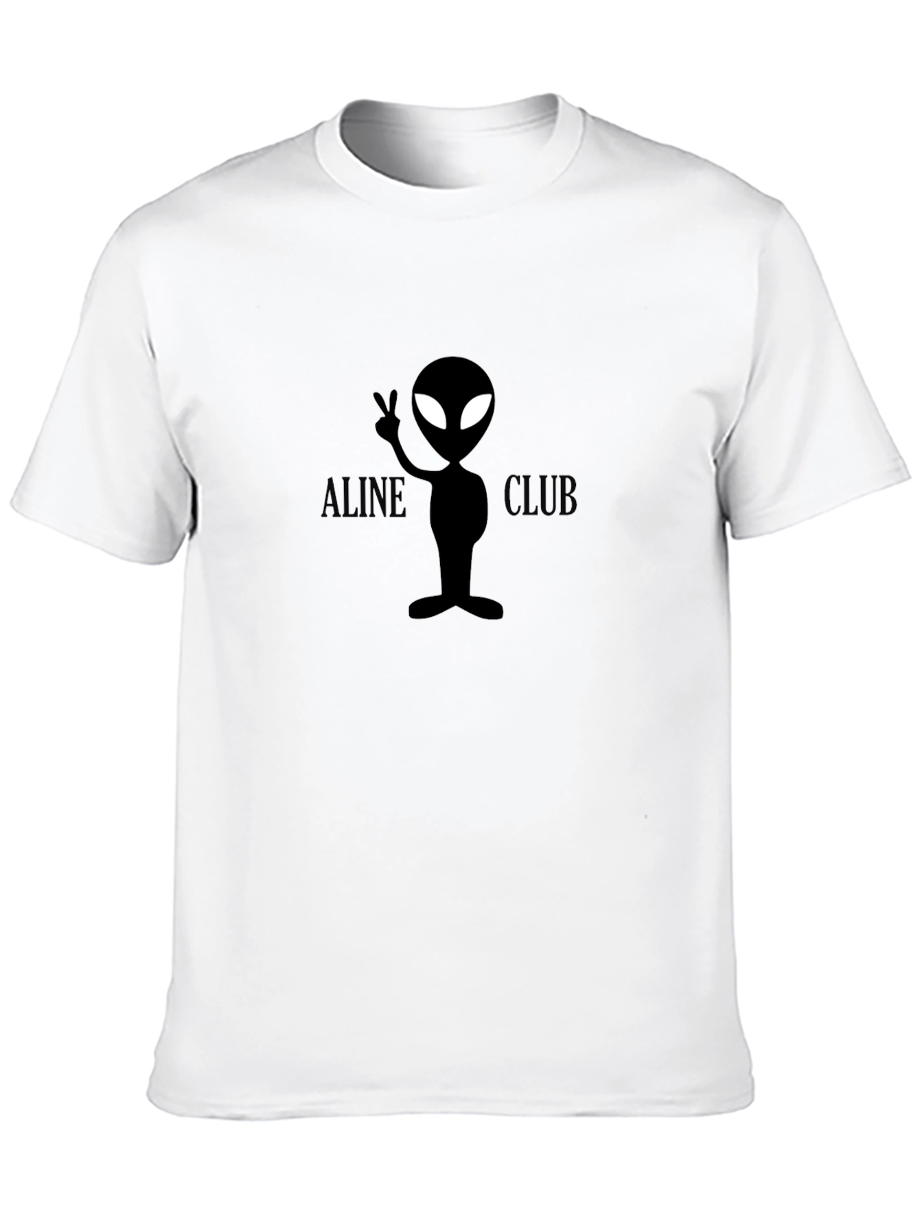 Alien Club Graphic T-Shirt - Black
