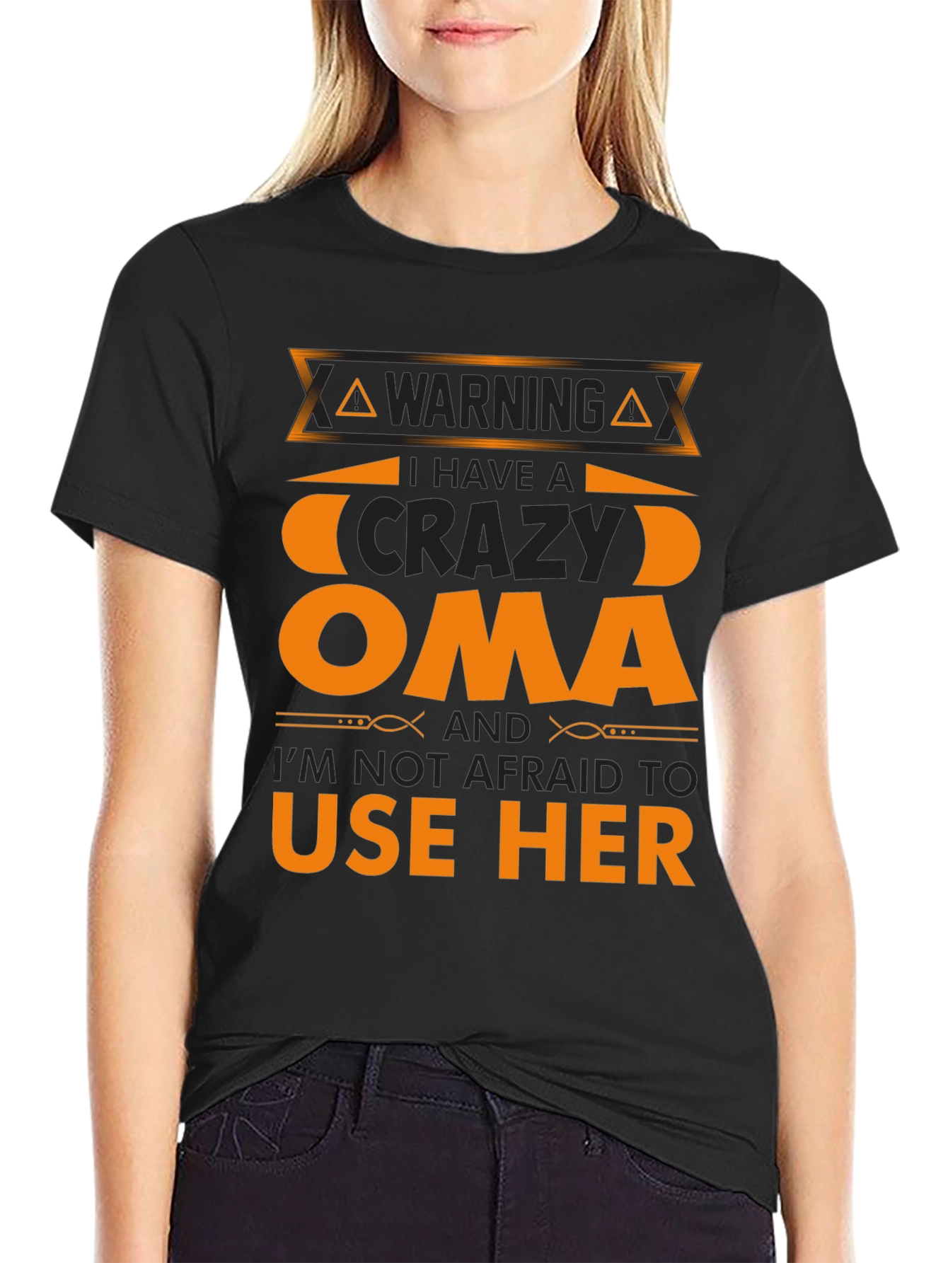 Crazy Oma T-Shirt - Funny Warning Tee
