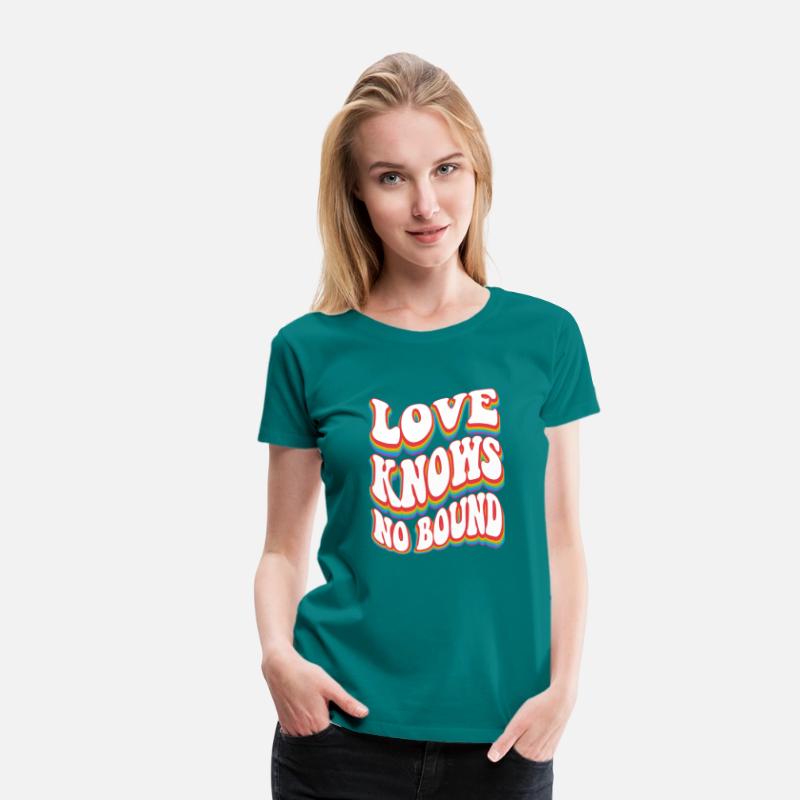 Love Knows No Bound W Pride Rainbow LGBTQ+