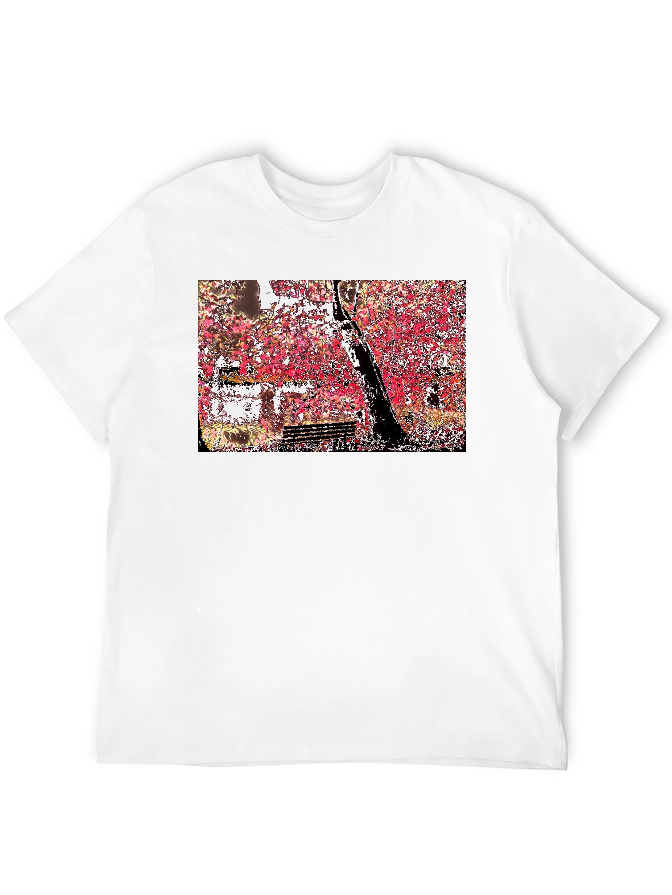 Autumn Tree Graphic Black Tee