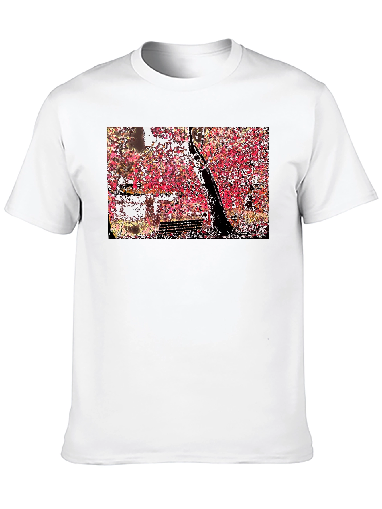 Autumn Tree Graphic Black Tee