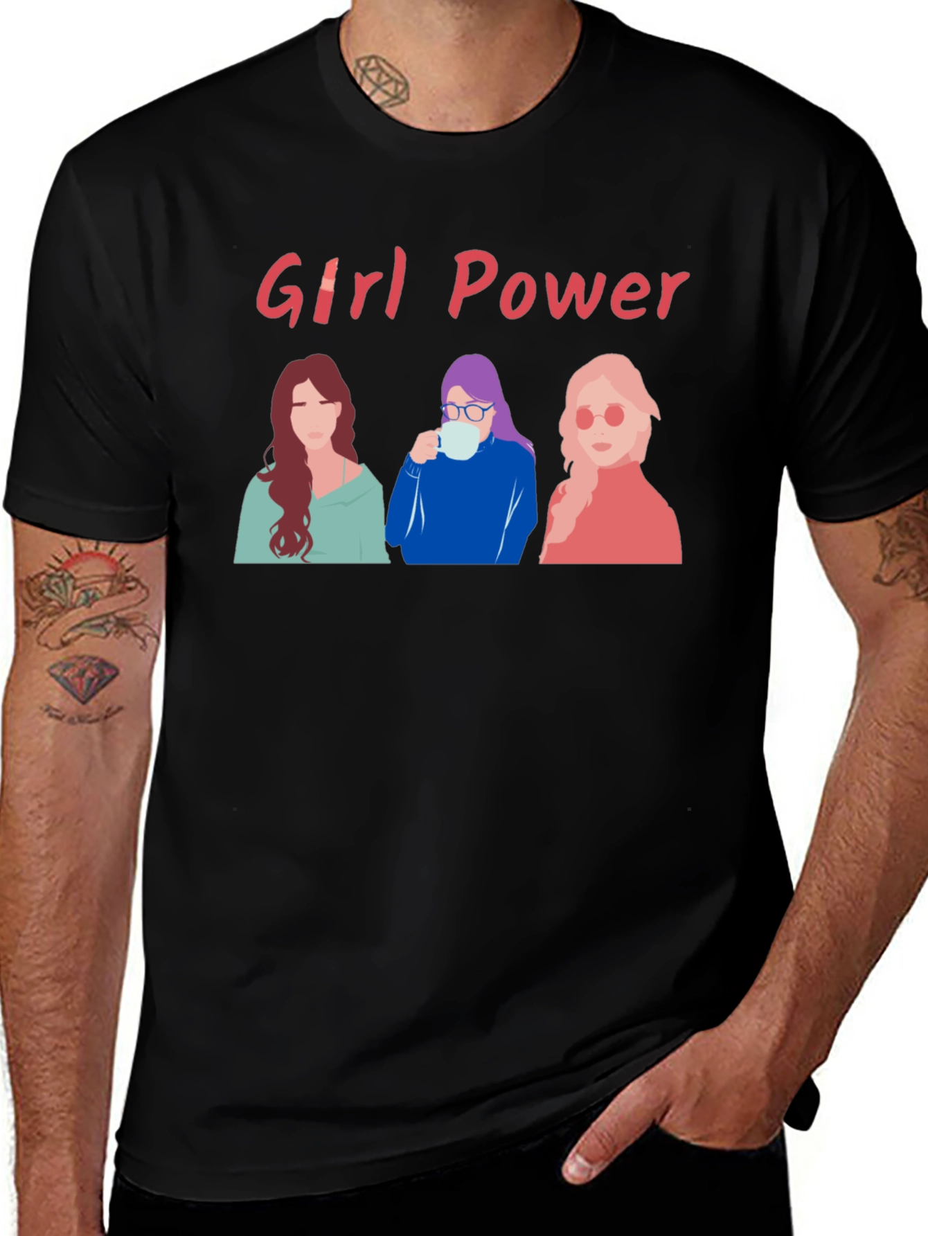 Girl Power Graphic Tee - Empowering Womens T-Shirt