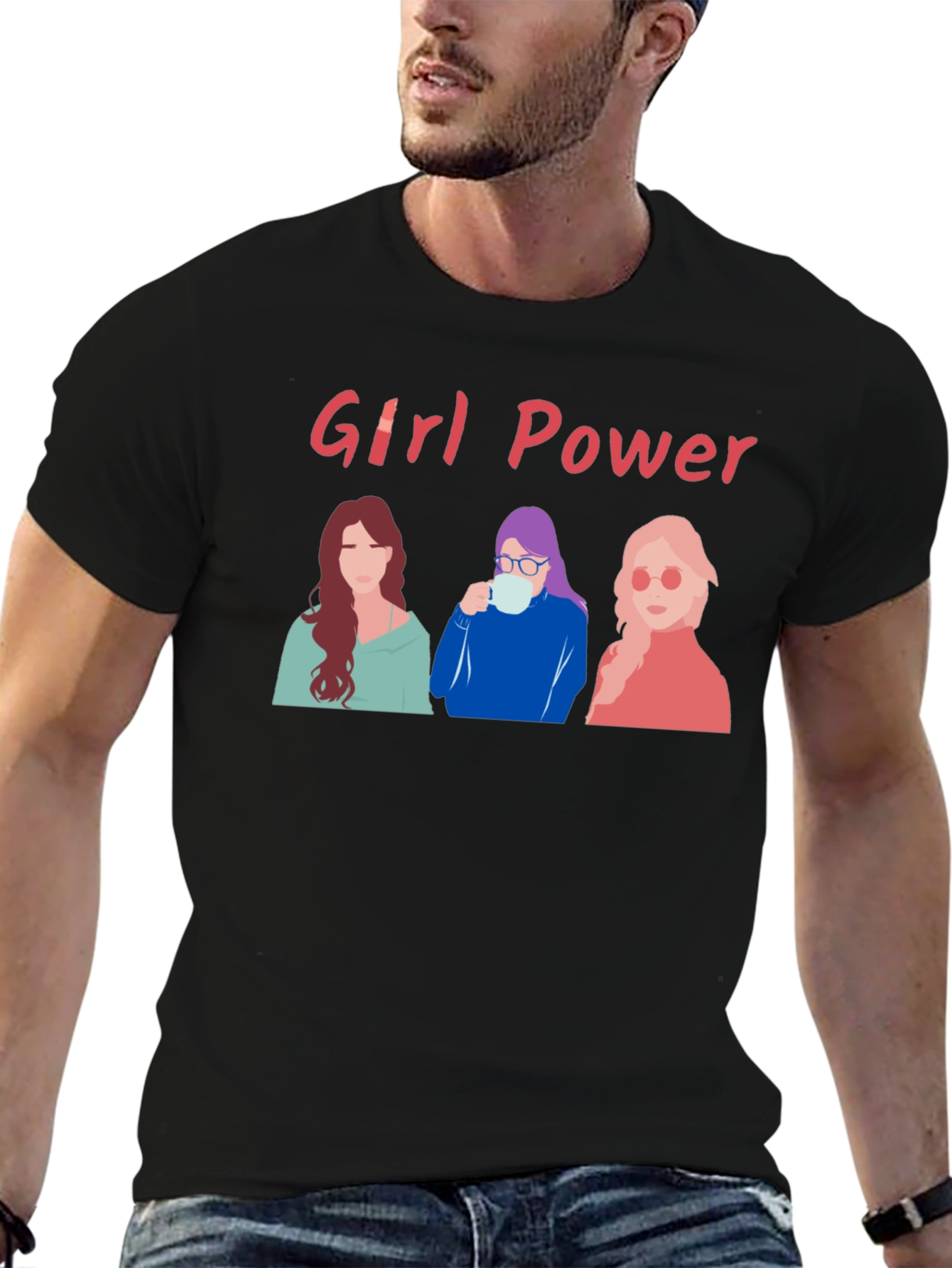Girl Power Graphic Tee - Empowering Womens T-Shirt