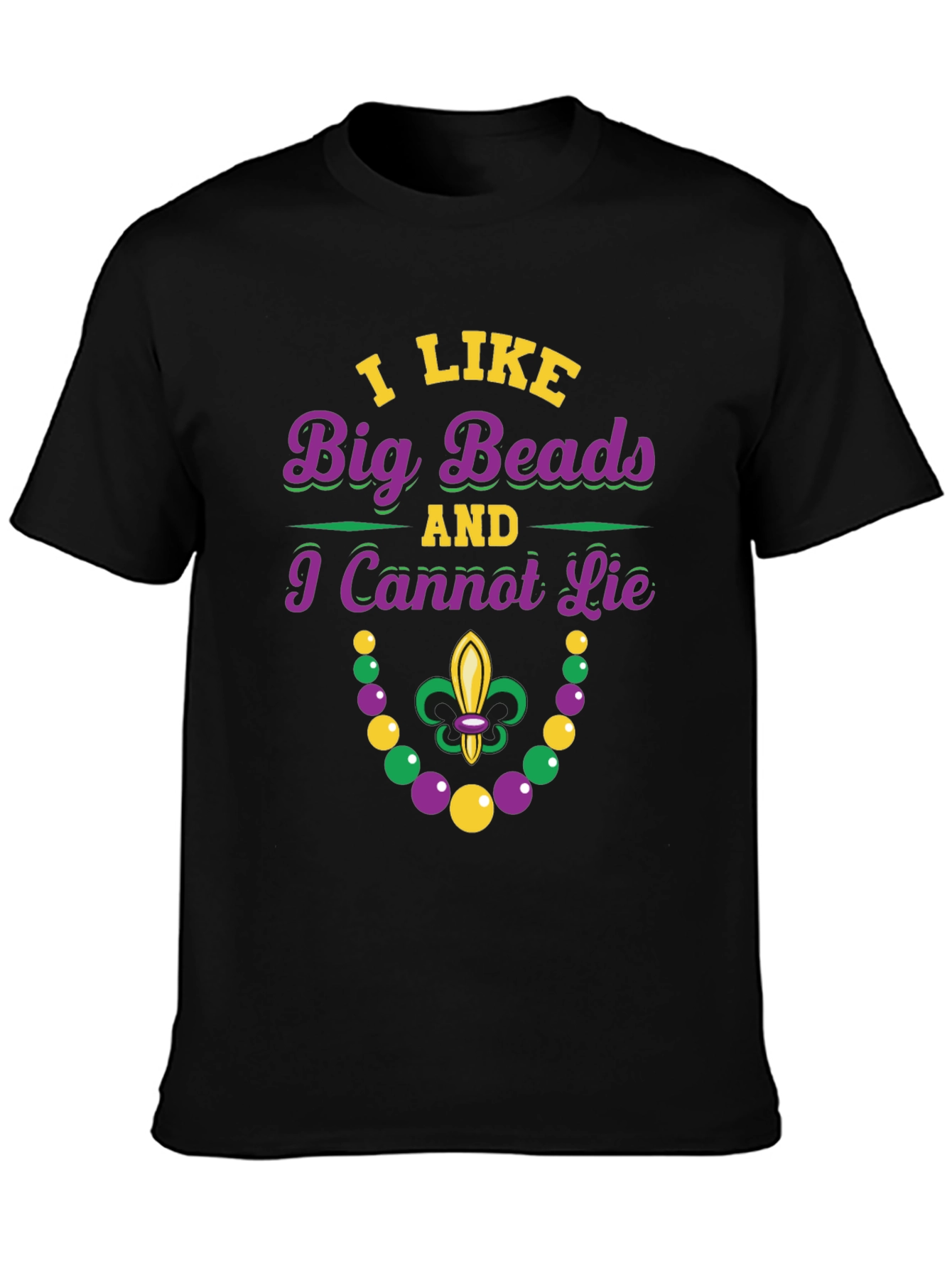 Mardi Gras Beads Funny T-Shirt