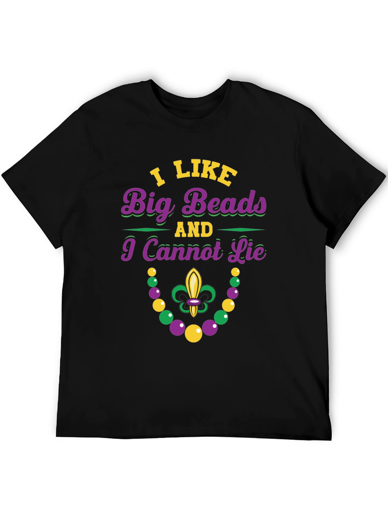 Mardi Gras Beads Funny T-Shirt