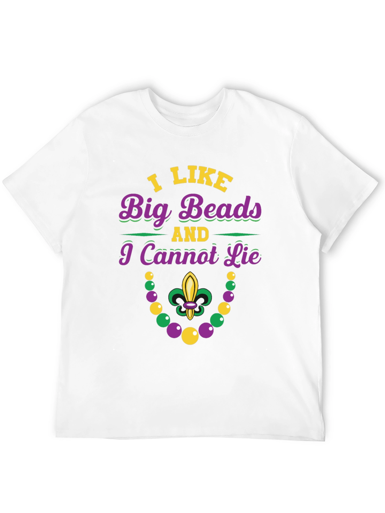 Mardi Gras Beads Funny T-Shirt