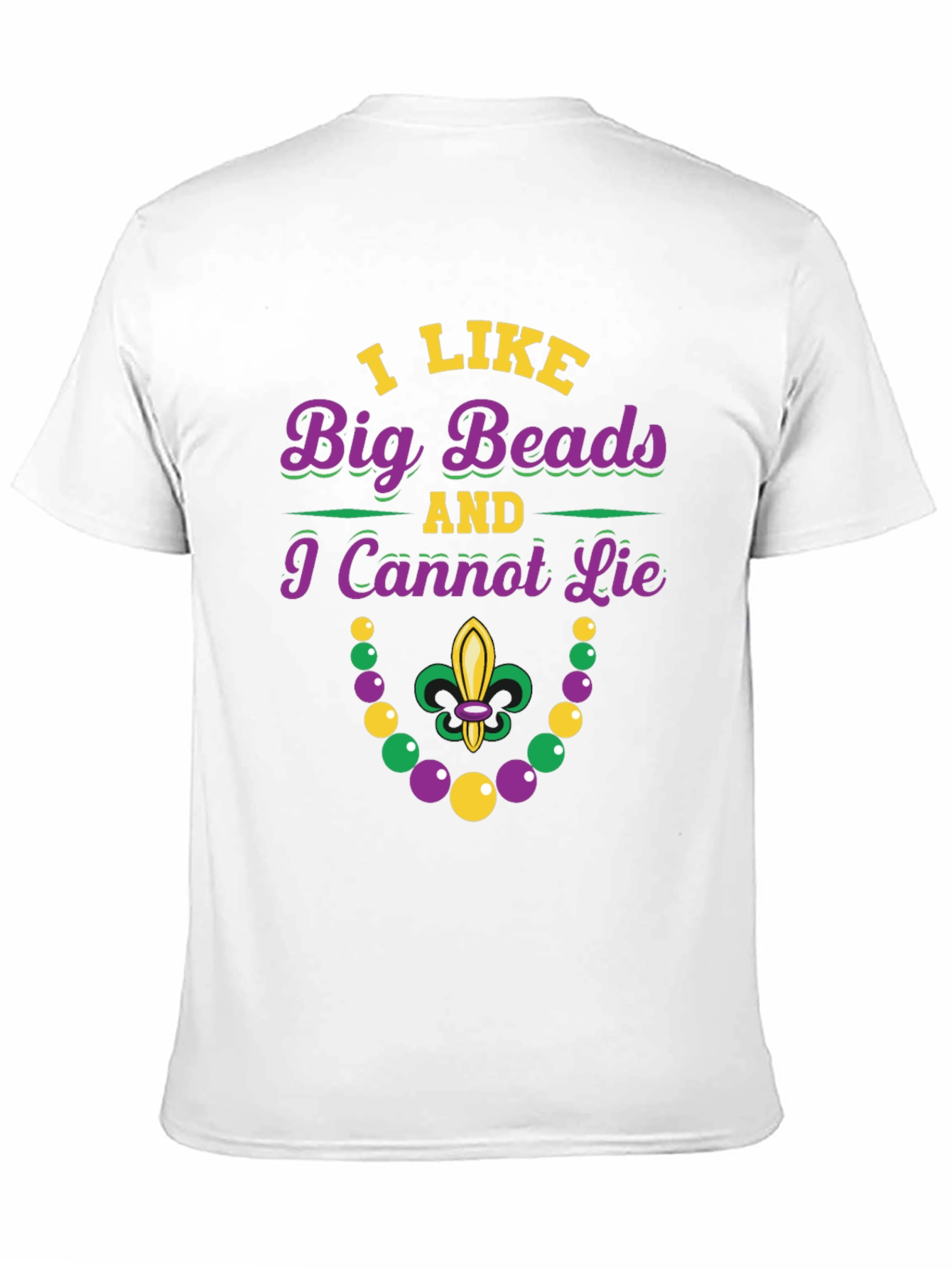 Mardi Gras Beads Funny T-Shirt