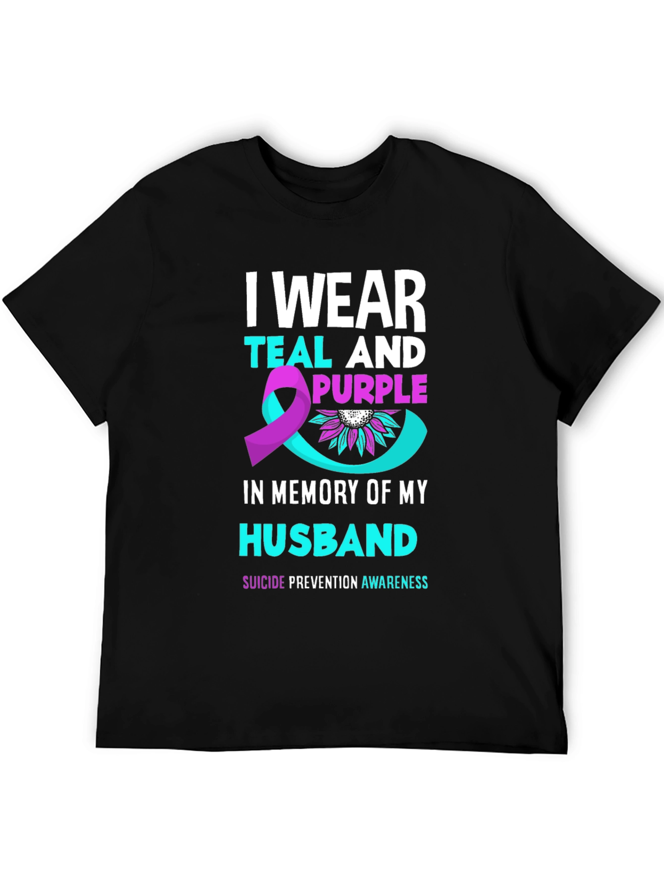 Teal and Purple Suicide Awareness T-Shirt