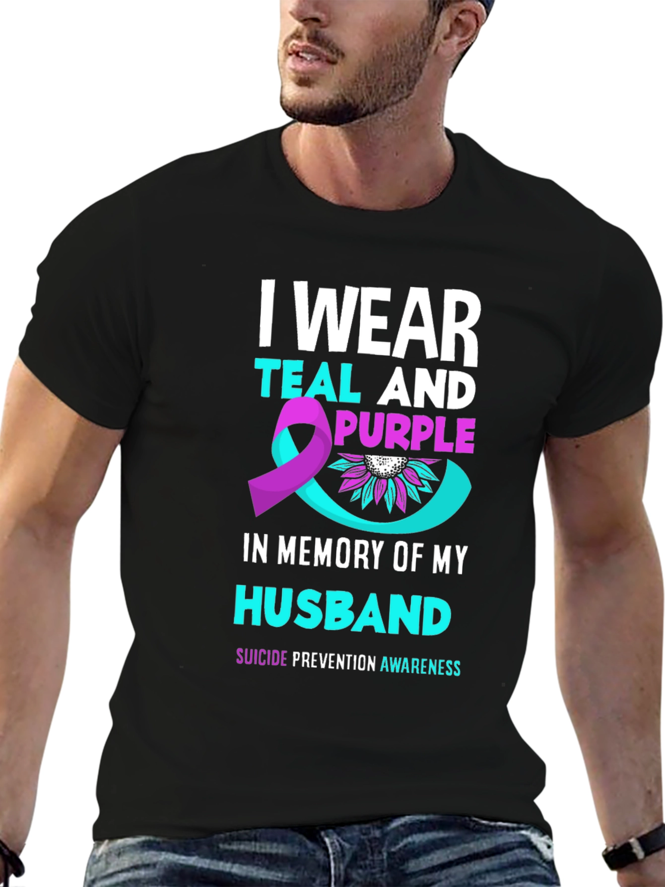 Teal and Purple Suicide Awareness T-Shirt
