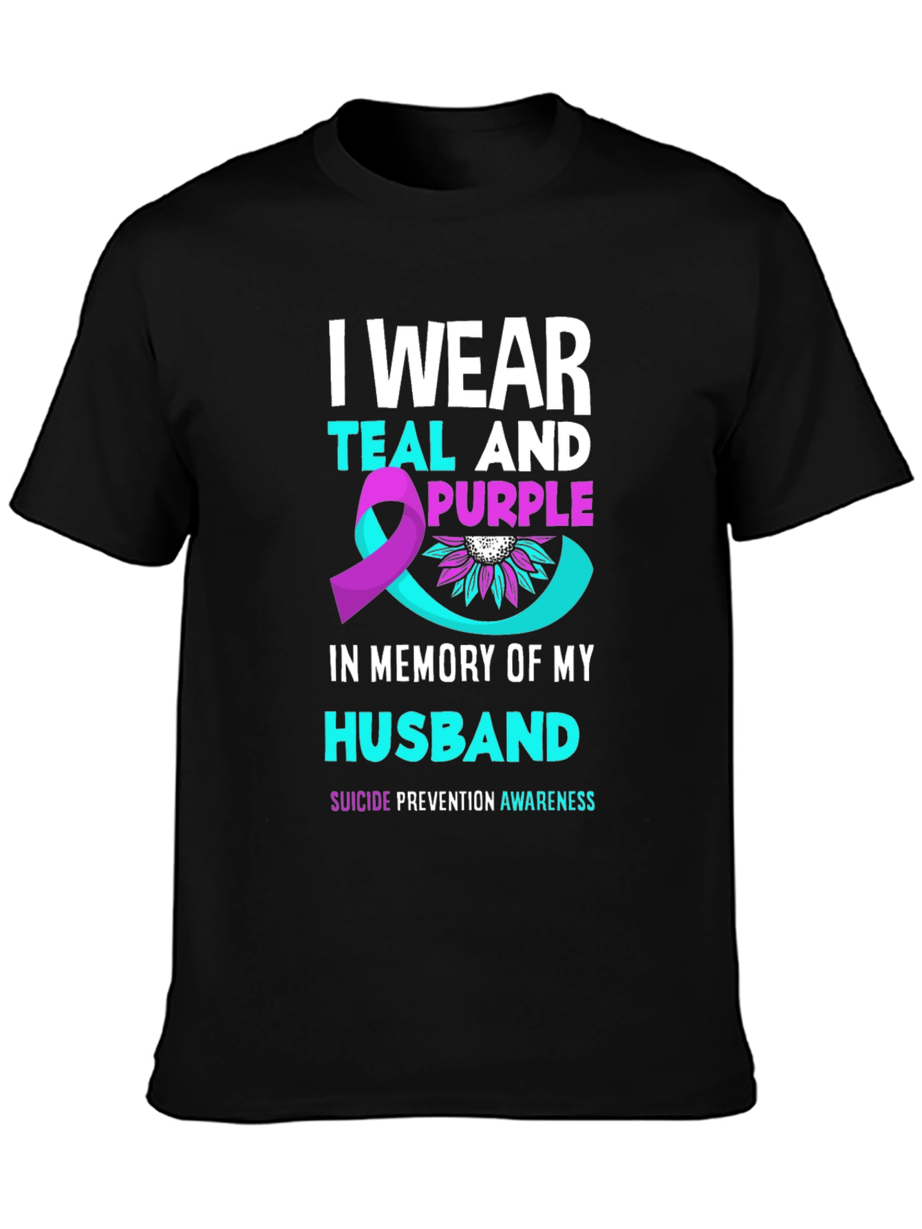 Teal and Purple Suicide Awareness T-Shirt