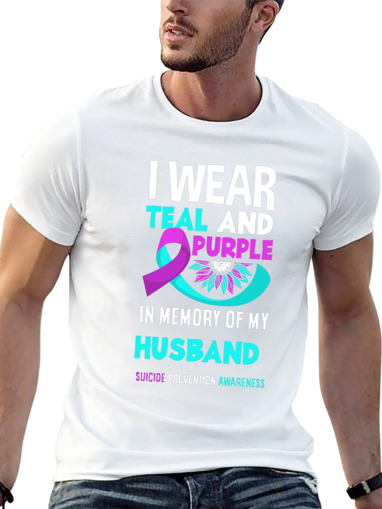 Teal and Purple Suicide Awareness T-Shirt