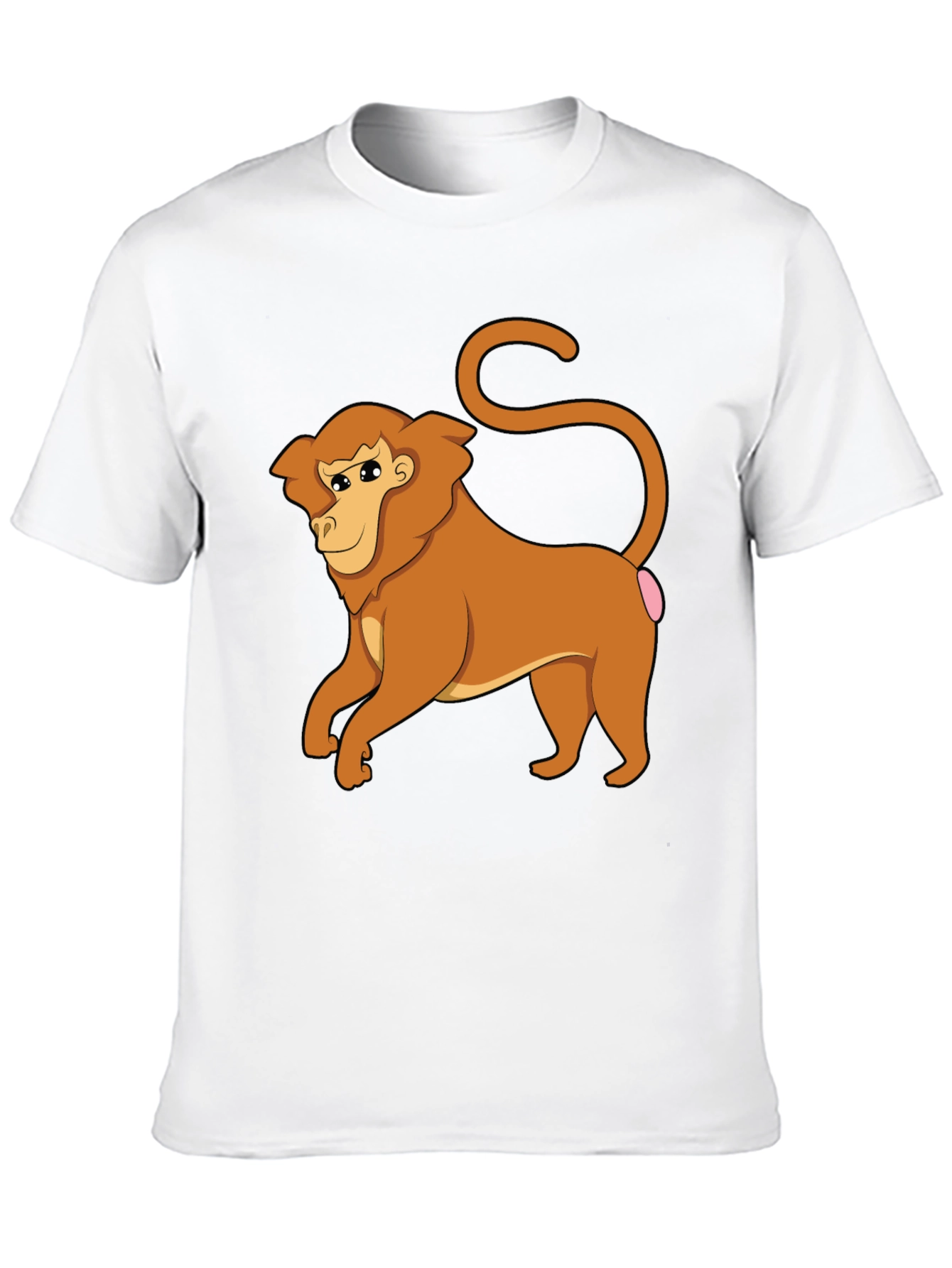 Funny Monkey Graphic Tee - Black