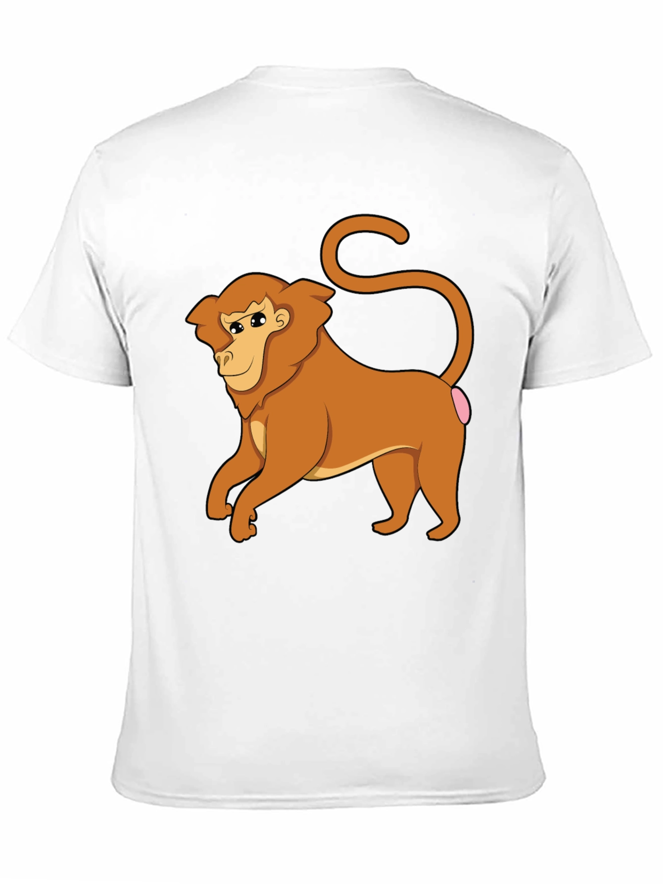 Funny Monkey Graphic Tee - Black