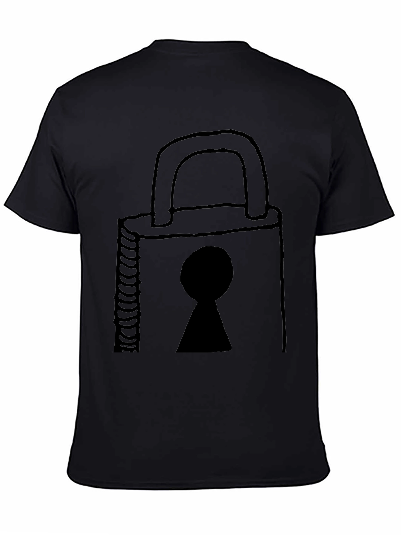 Padlock Graphic T-Shirt - Secure Your Style