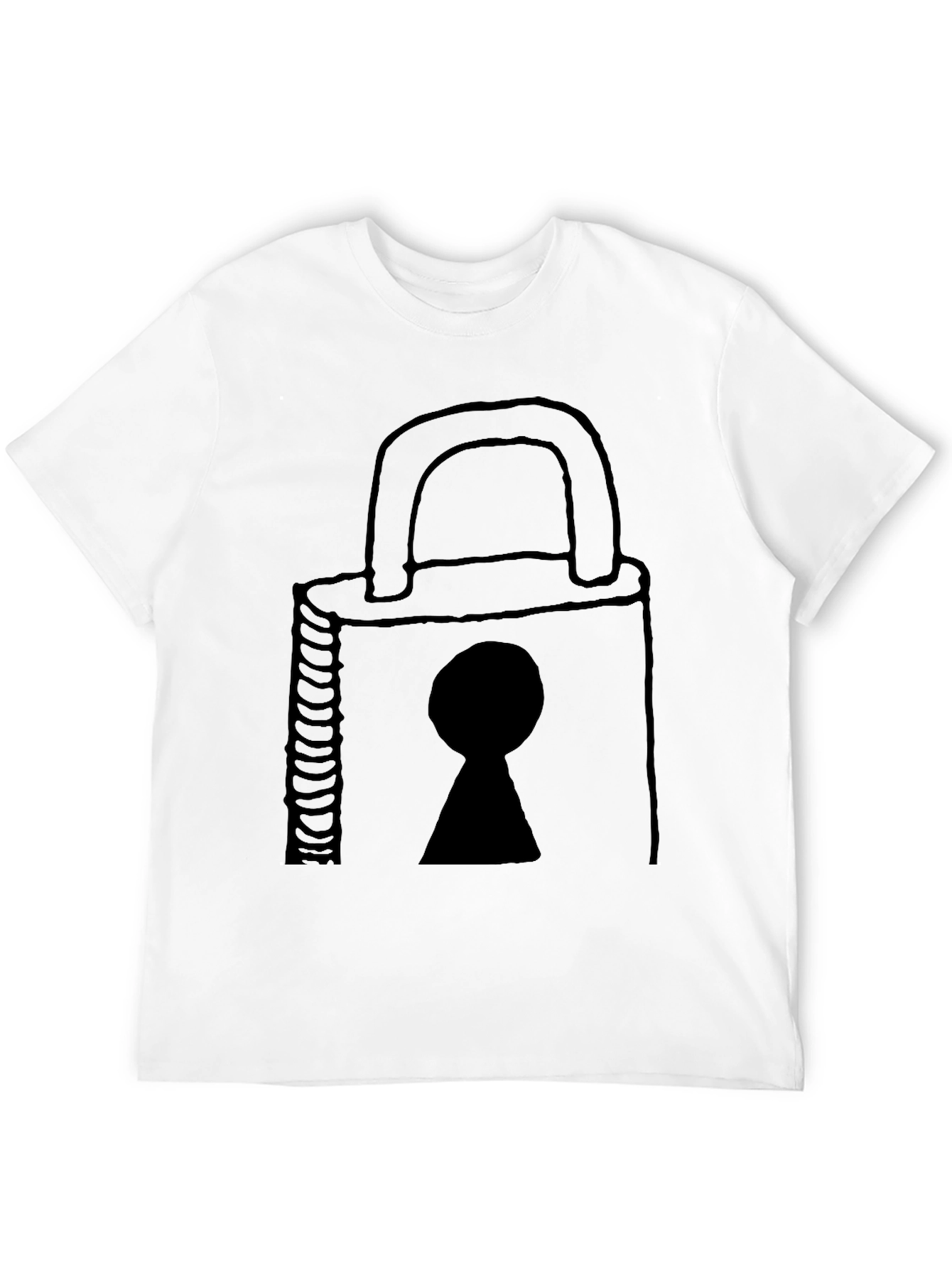 Padlock Graphic T-Shirt - Secure Your Style