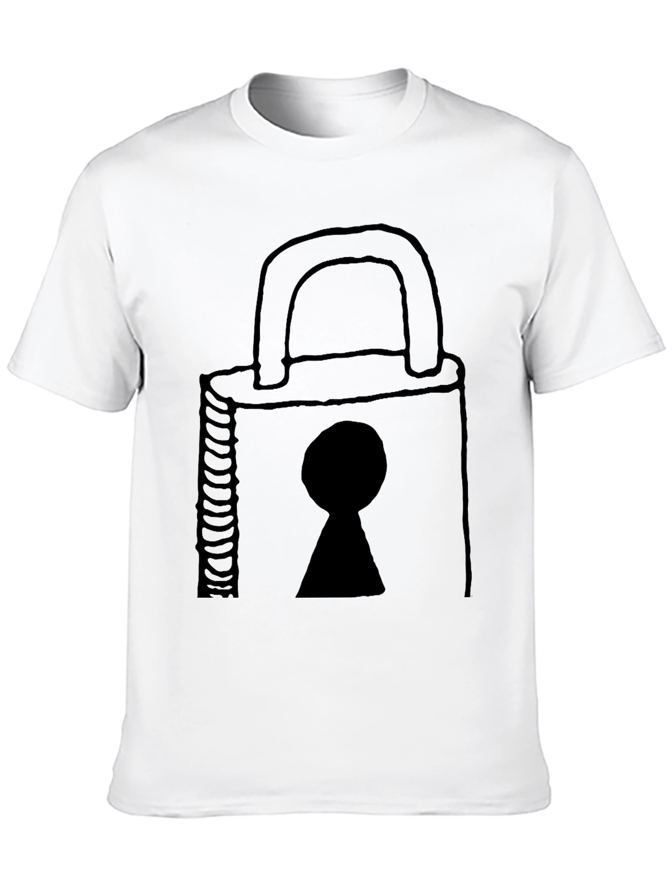 Padlock Graphic T-Shirt - Secure Your Style