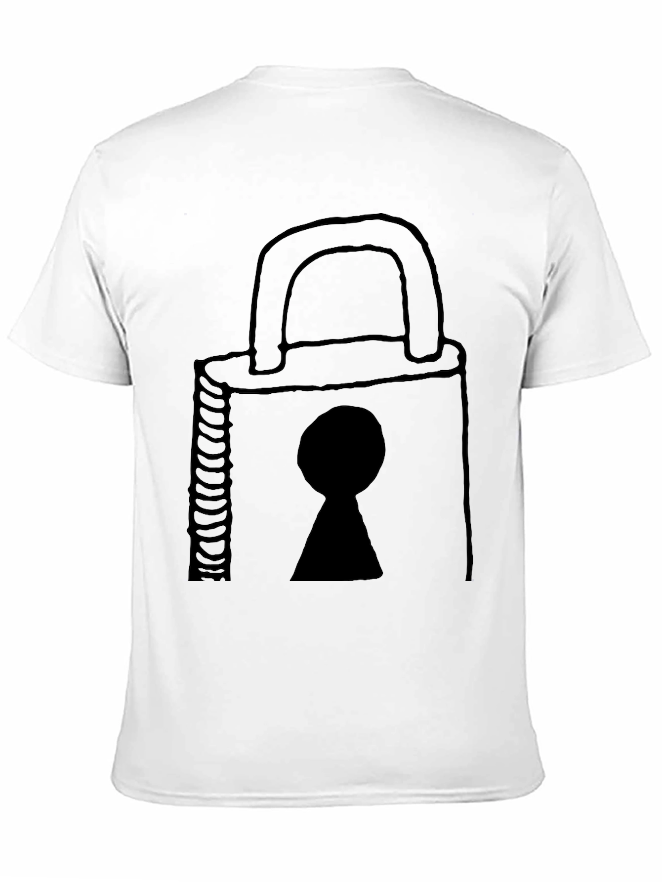 Padlock Graphic T-Shirt - Secure Your Style