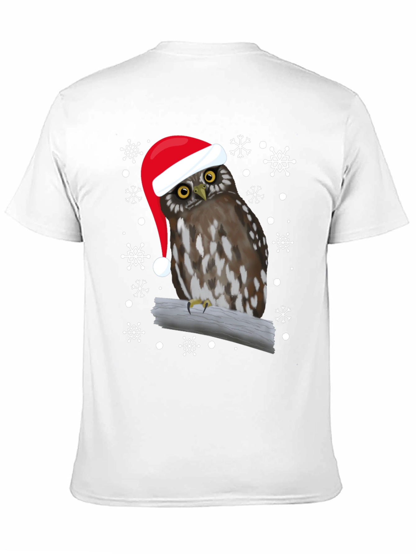 Christmas Owl T-Shirt Holiday Bird Tee