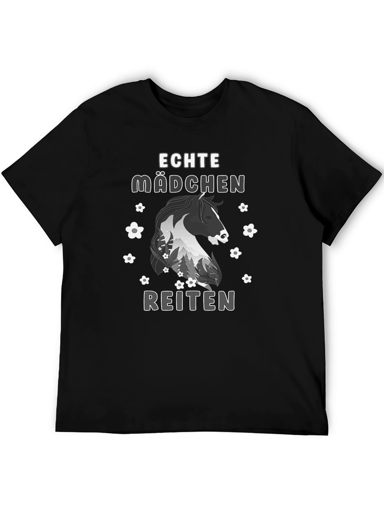 Echte Mädchen Reiten T-Shirt Horseback Riding Shirt