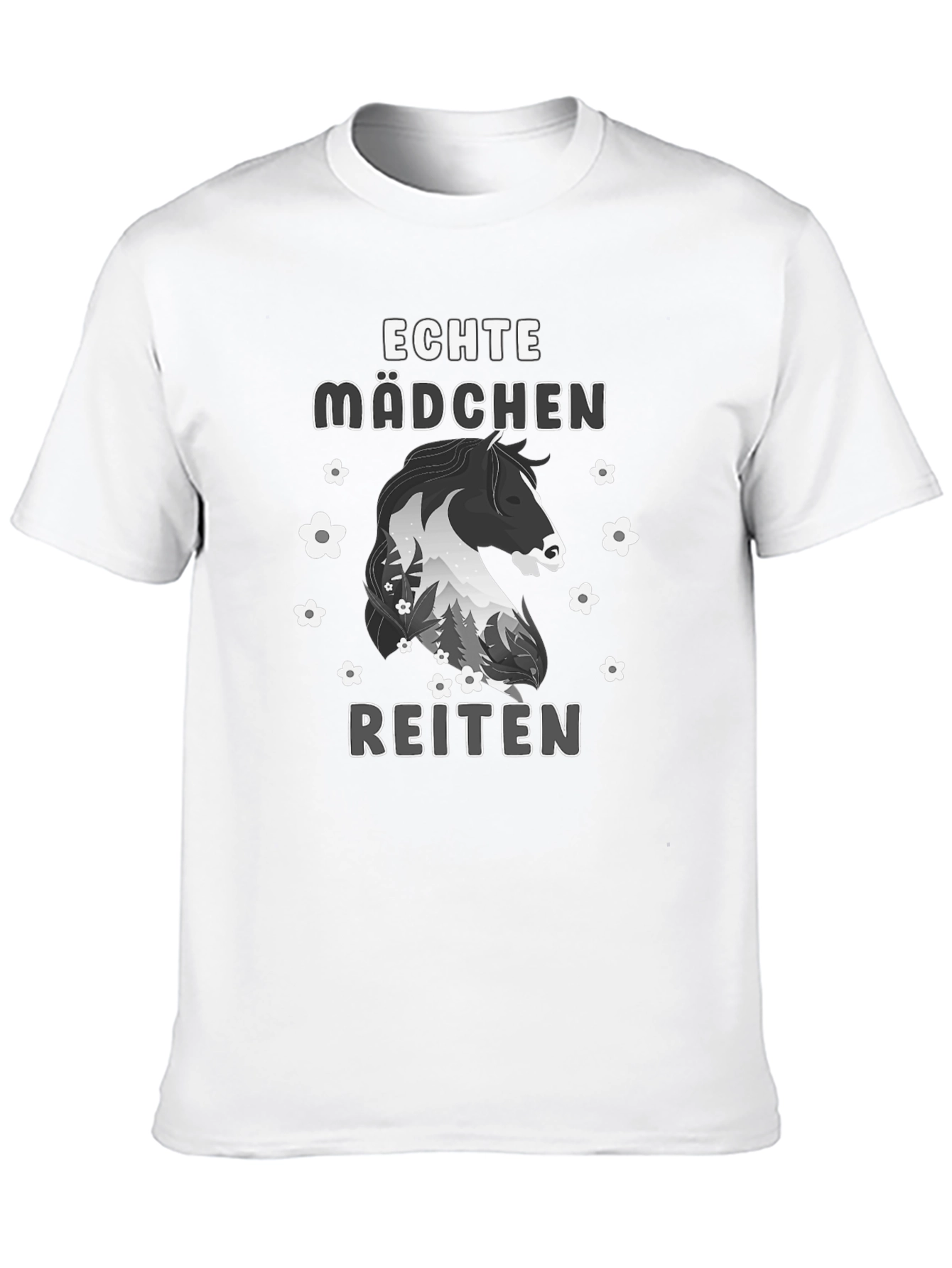 Echte Mädchen Reiten T-Shirt Horseback Riding Shirt