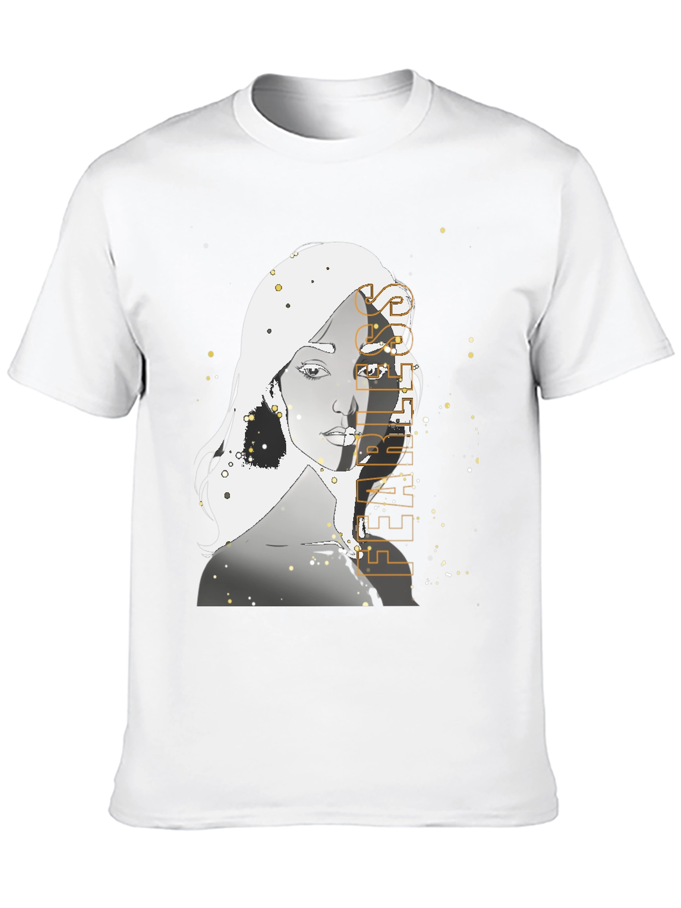 Woman Graphic Print Black T-Shirt