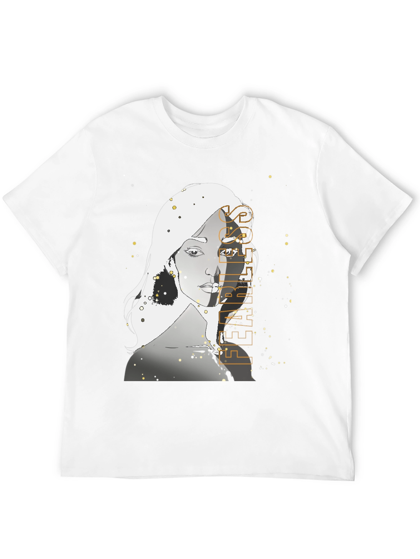 Woman Graphic Print Black T-Shirt