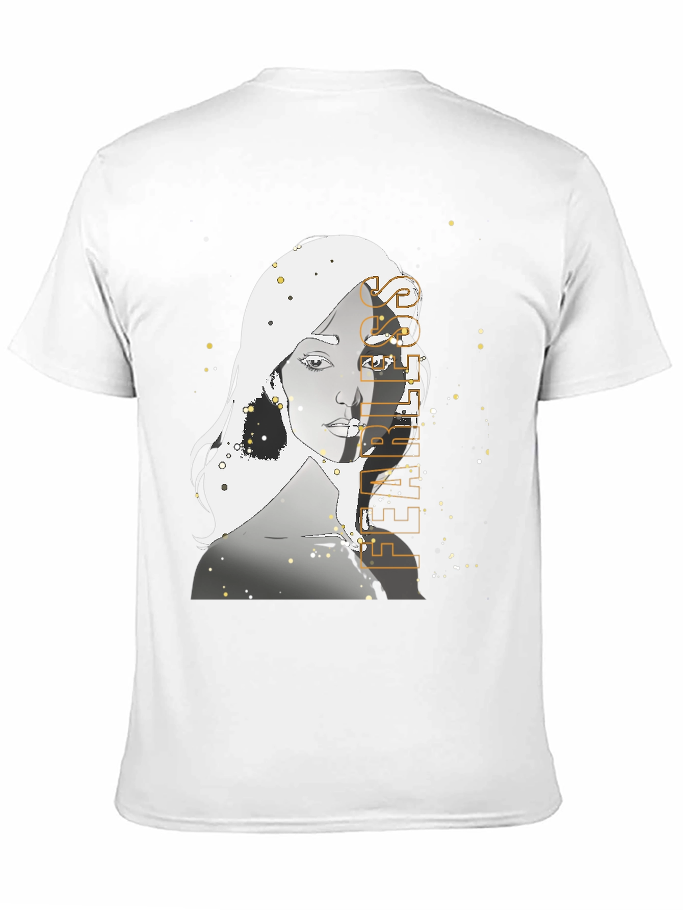 Woman Graphic Print Black T-Shirt