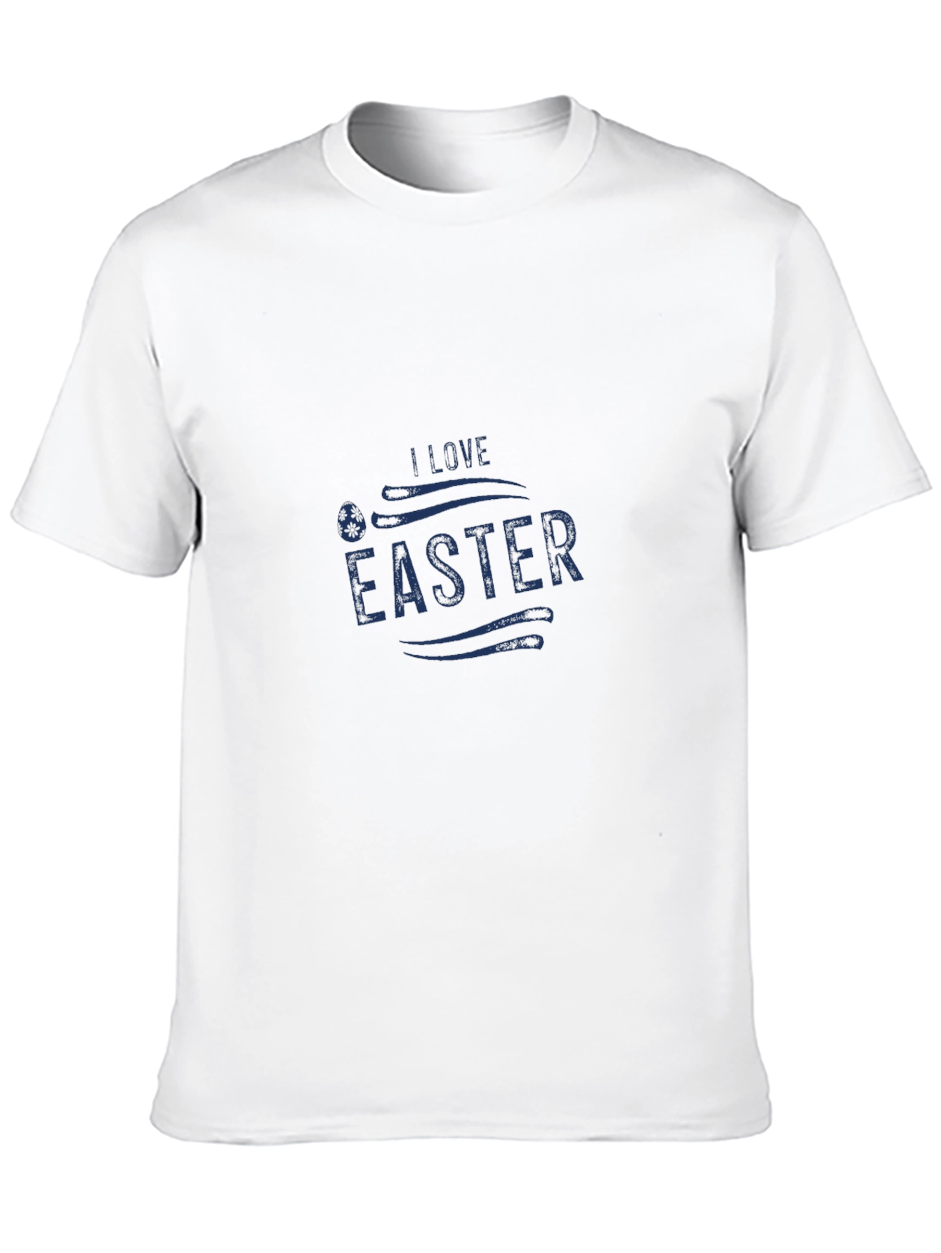 I Love Easter Graphic Tee - Black Casual T-Shirt