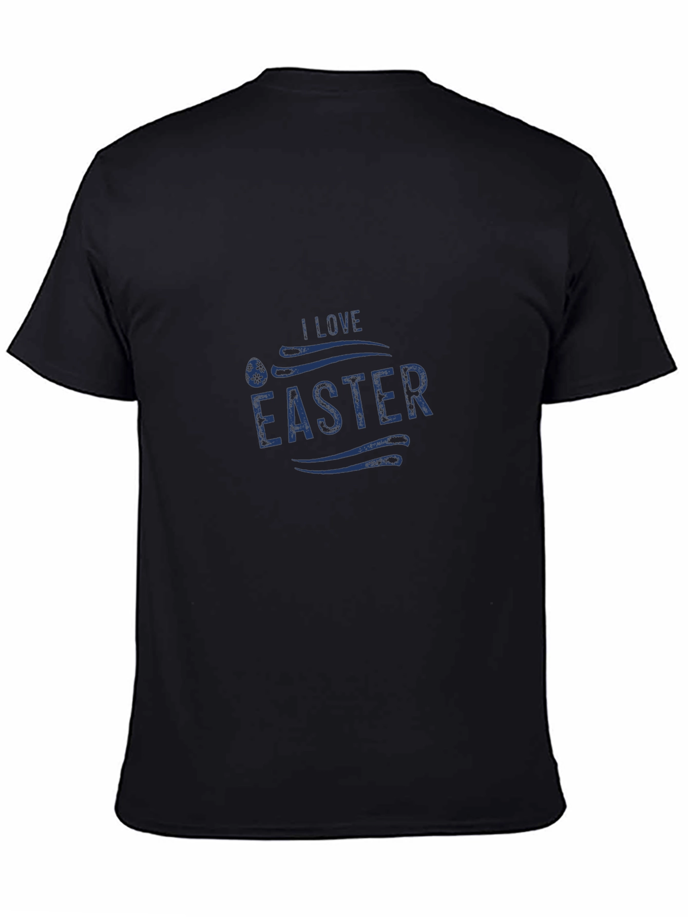 I Love Easter Graphic Tee - Black Casual T-Shirt