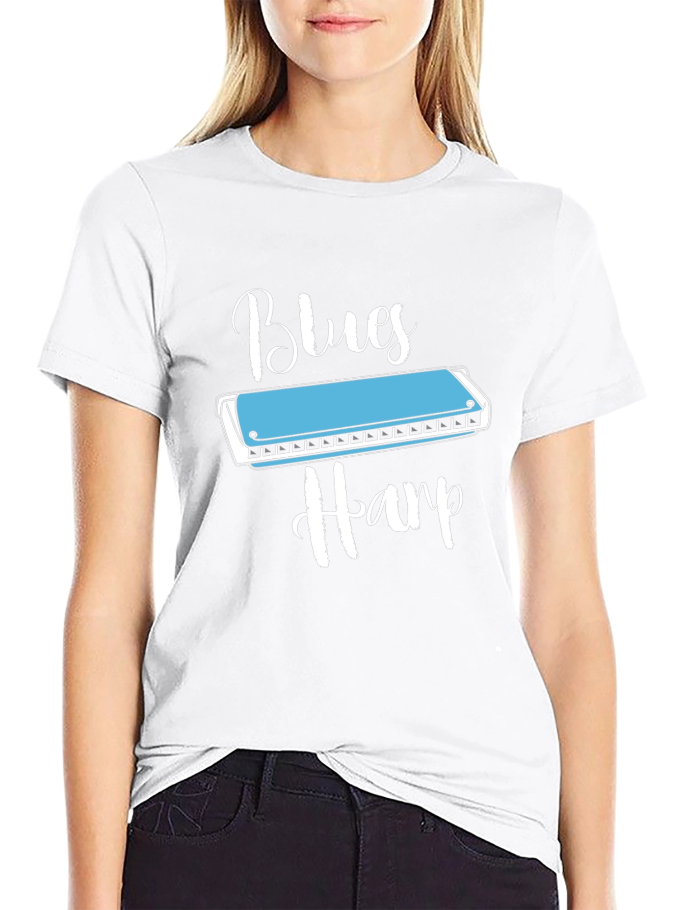 Blues Harp T-Shirt - Music Lover Tee