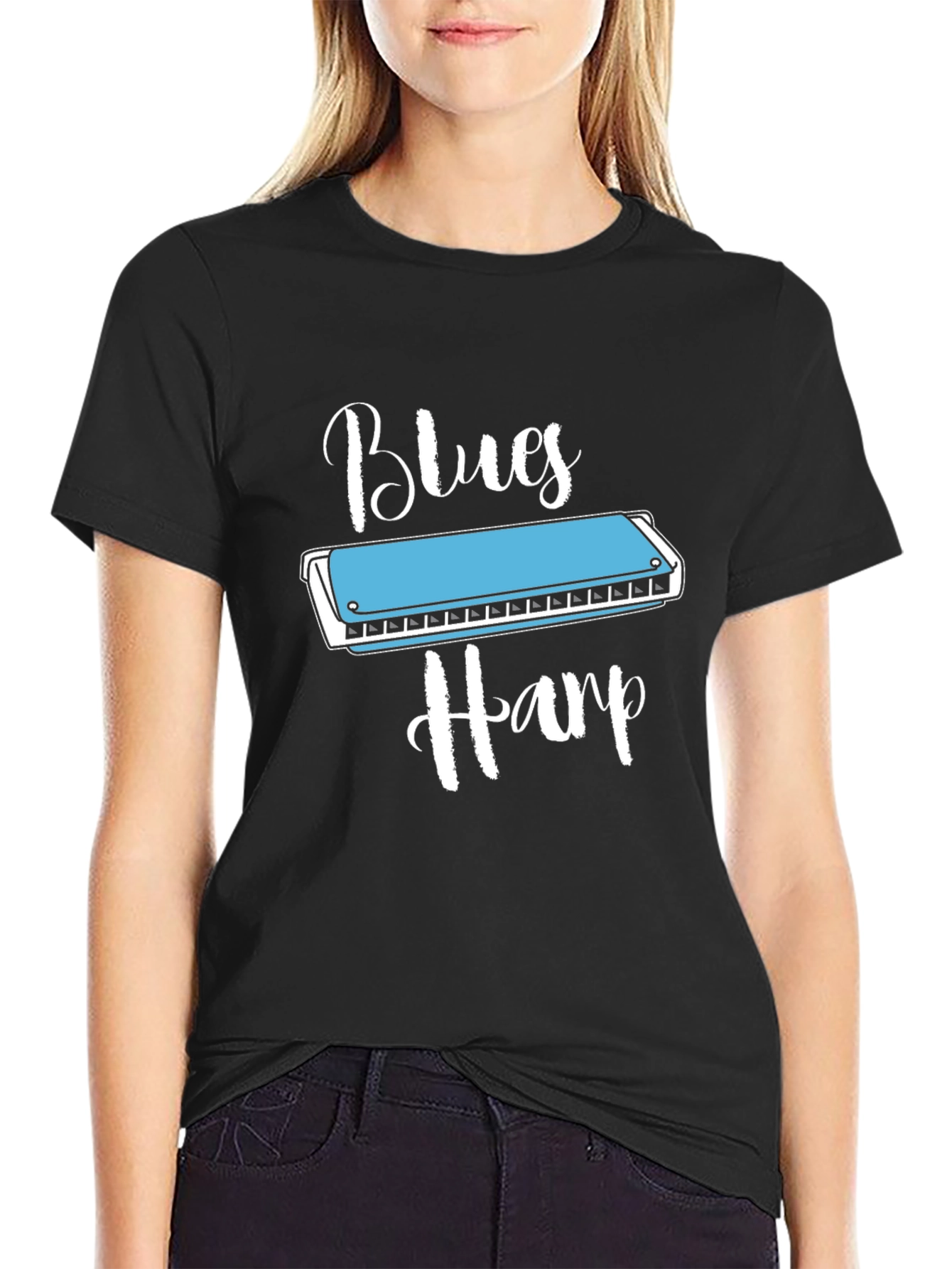 Blues Harp T-Shirt - Music Lover Tee