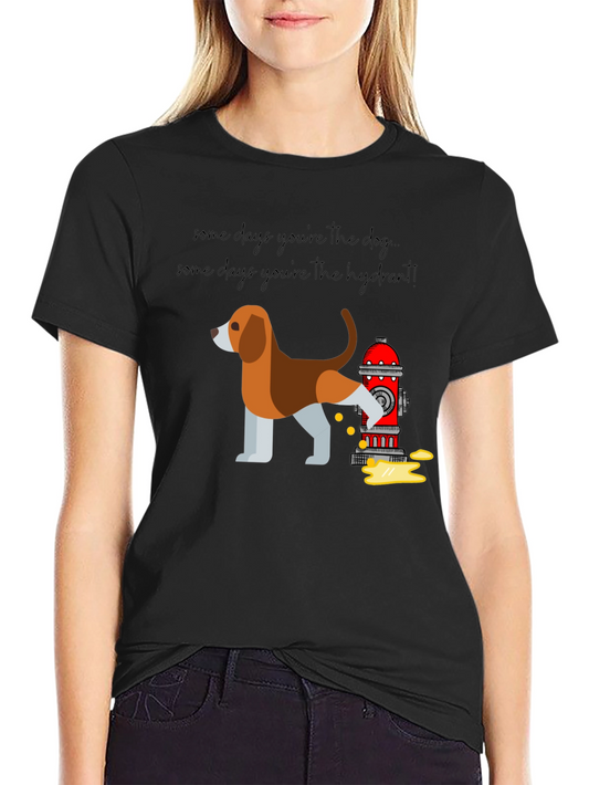 Dog and Hydrant Graphic Novelty T-Shirt