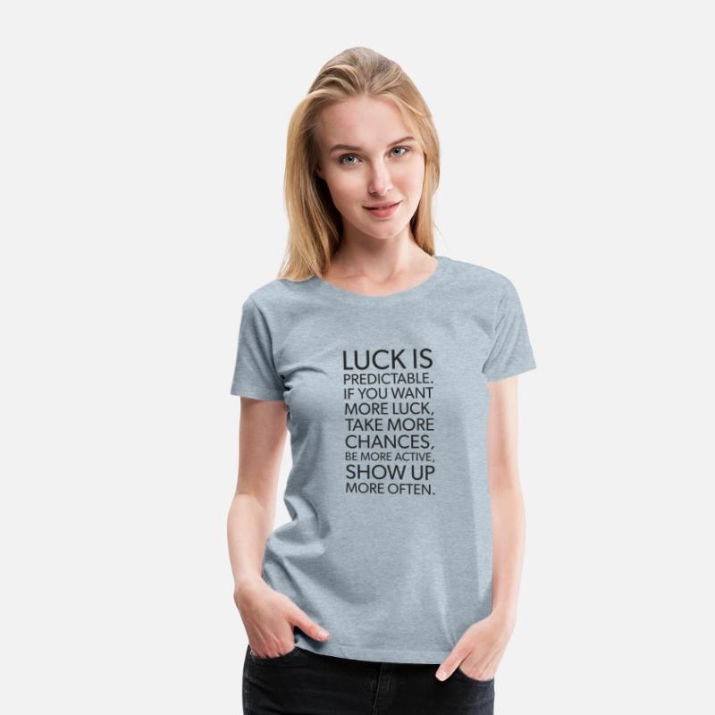 luck is predictable BLACK