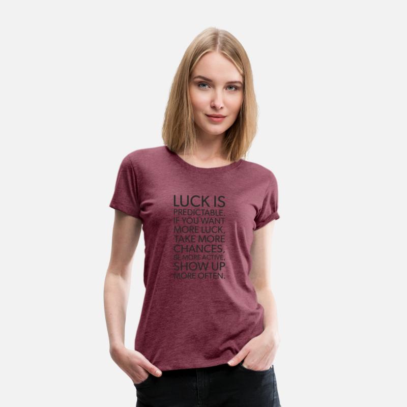 luck is predictable BLACK