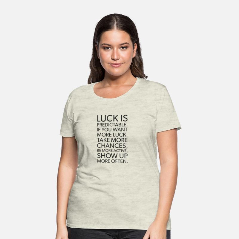luck is predictable BLACK