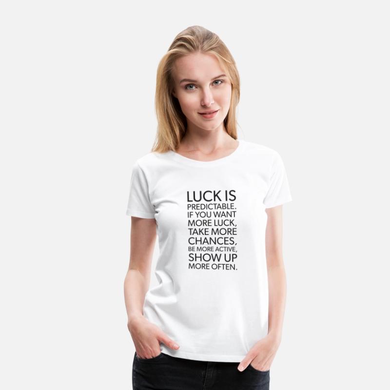 luck is predictable BLACK