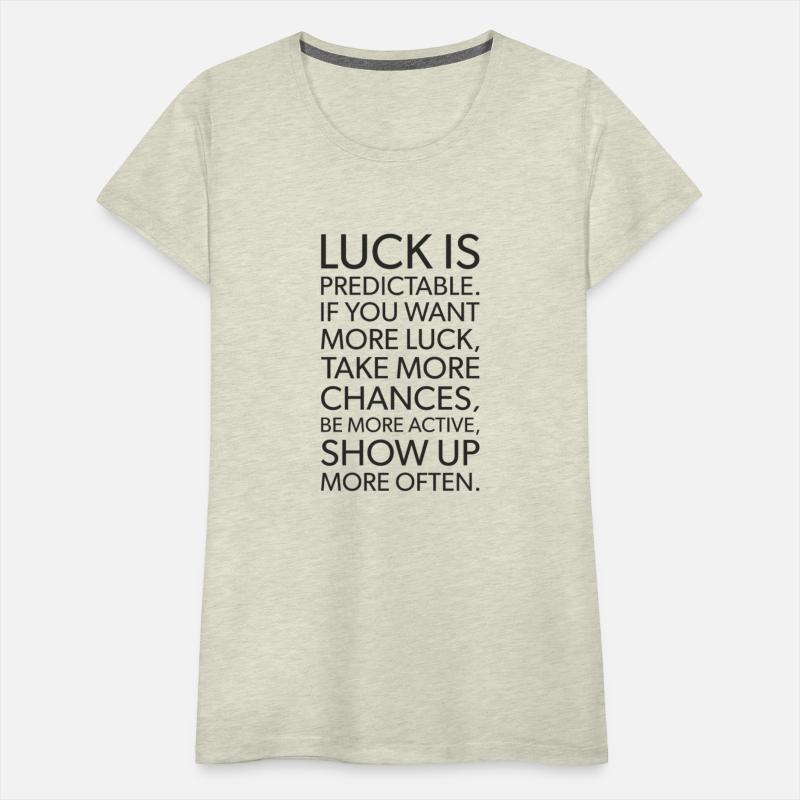 luck is predictable BLACK