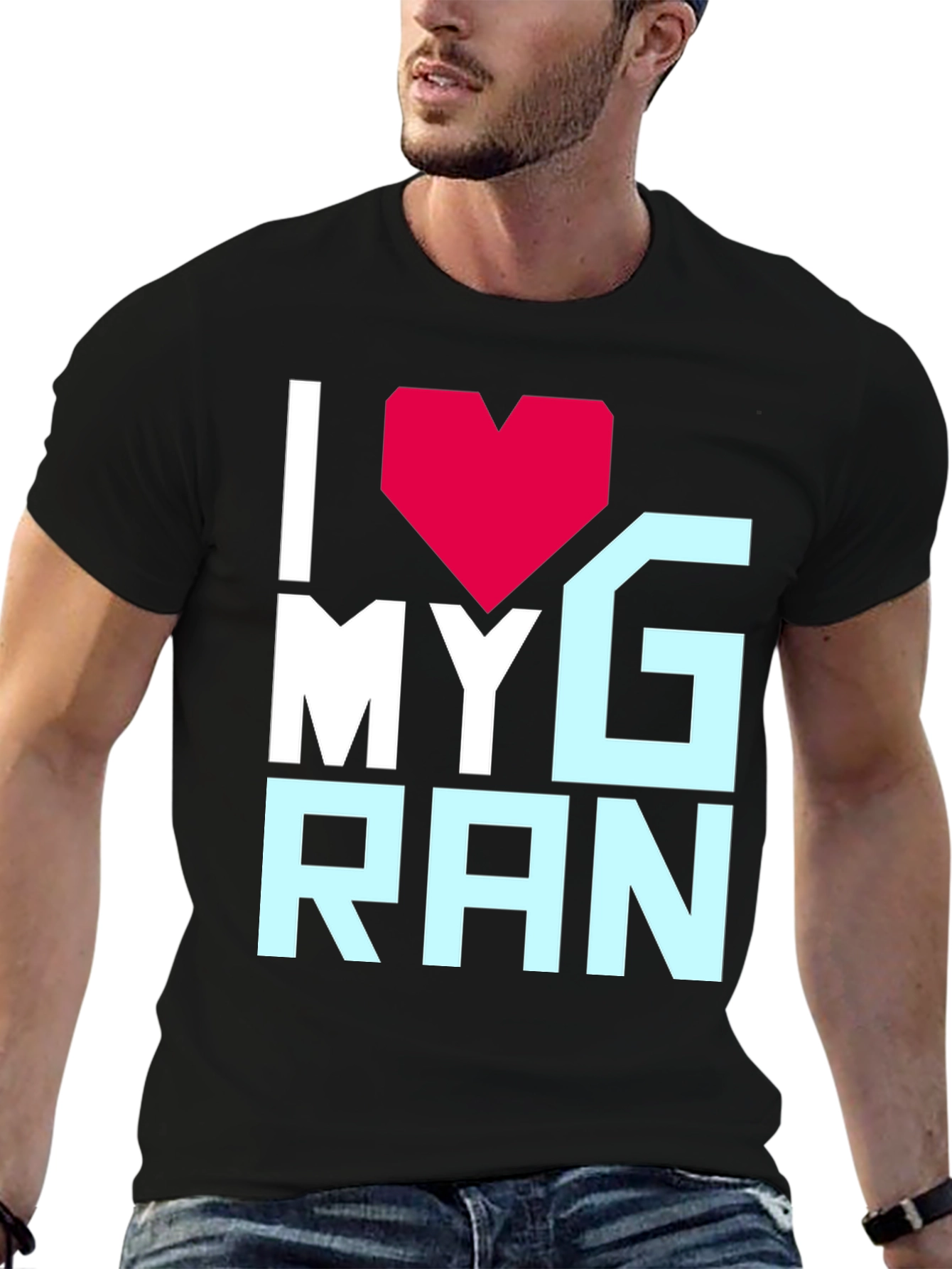 I Heart My Gran T-Shirt - Black Graphic Tee