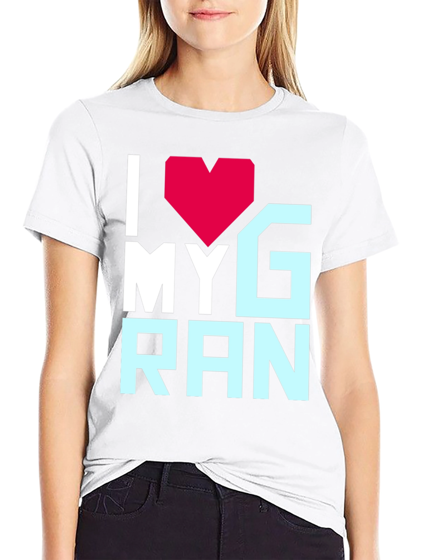 I Heart My Gran T-Shirt - Black Graphic Tee