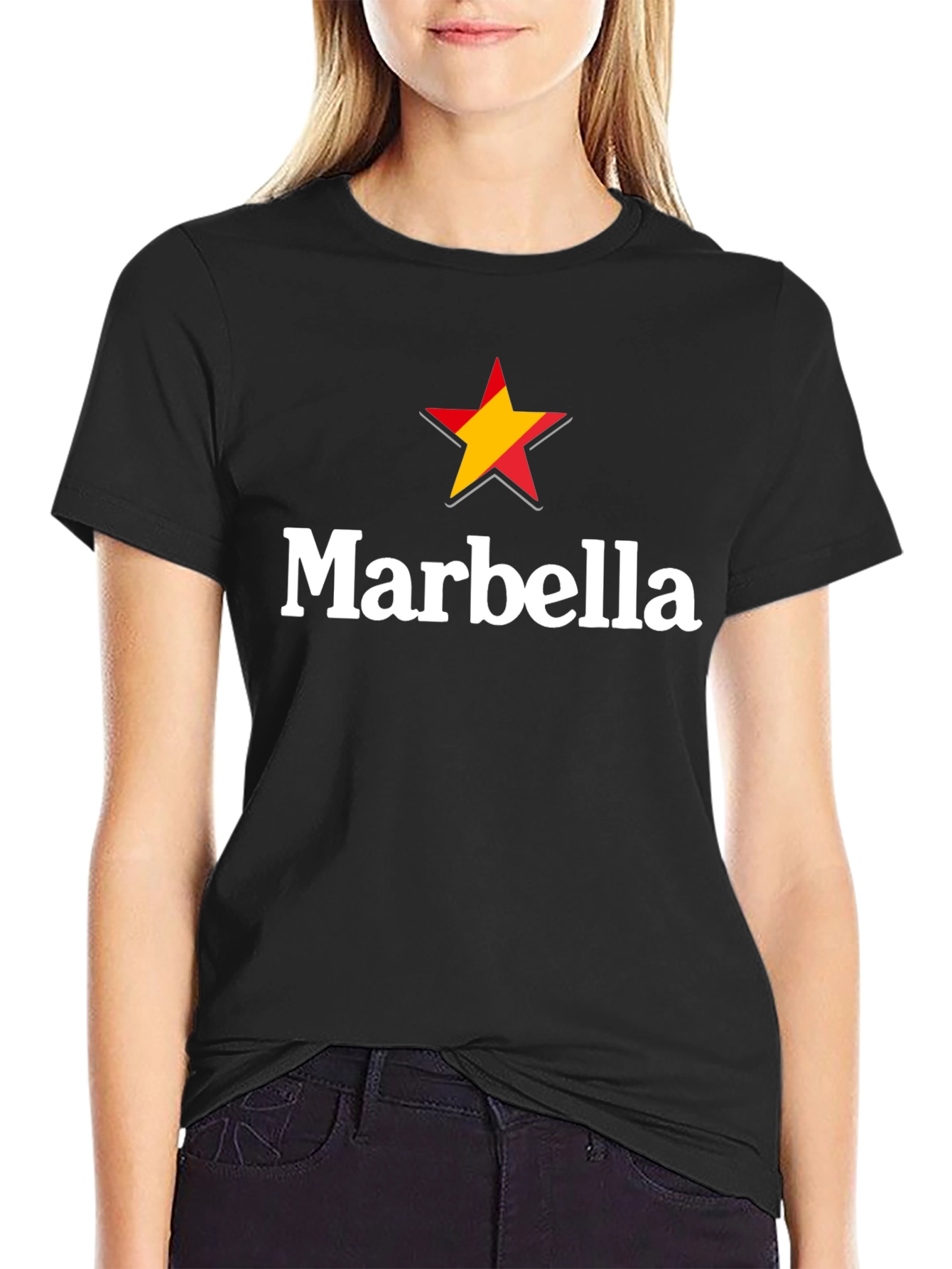 Marbella Star Graphic T-Shirt - Classic Comfort