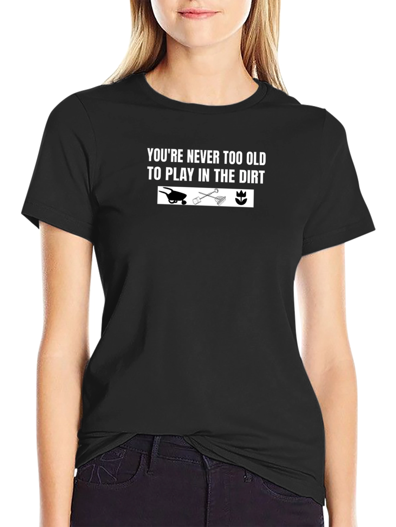 Never Too Old Gardening T-Shirt - Black