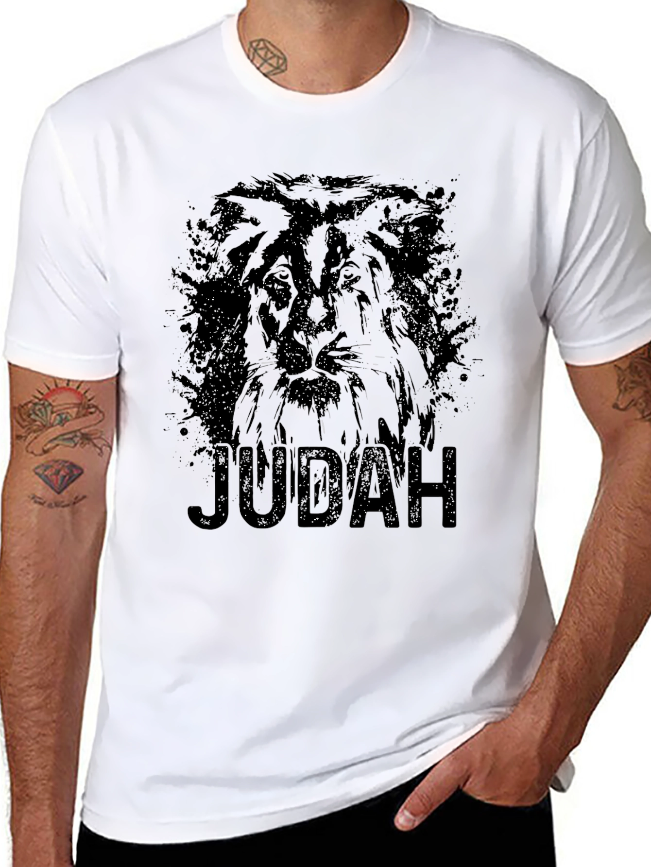 Judah Lion Graphic Tee - Black Mens T-Shirt