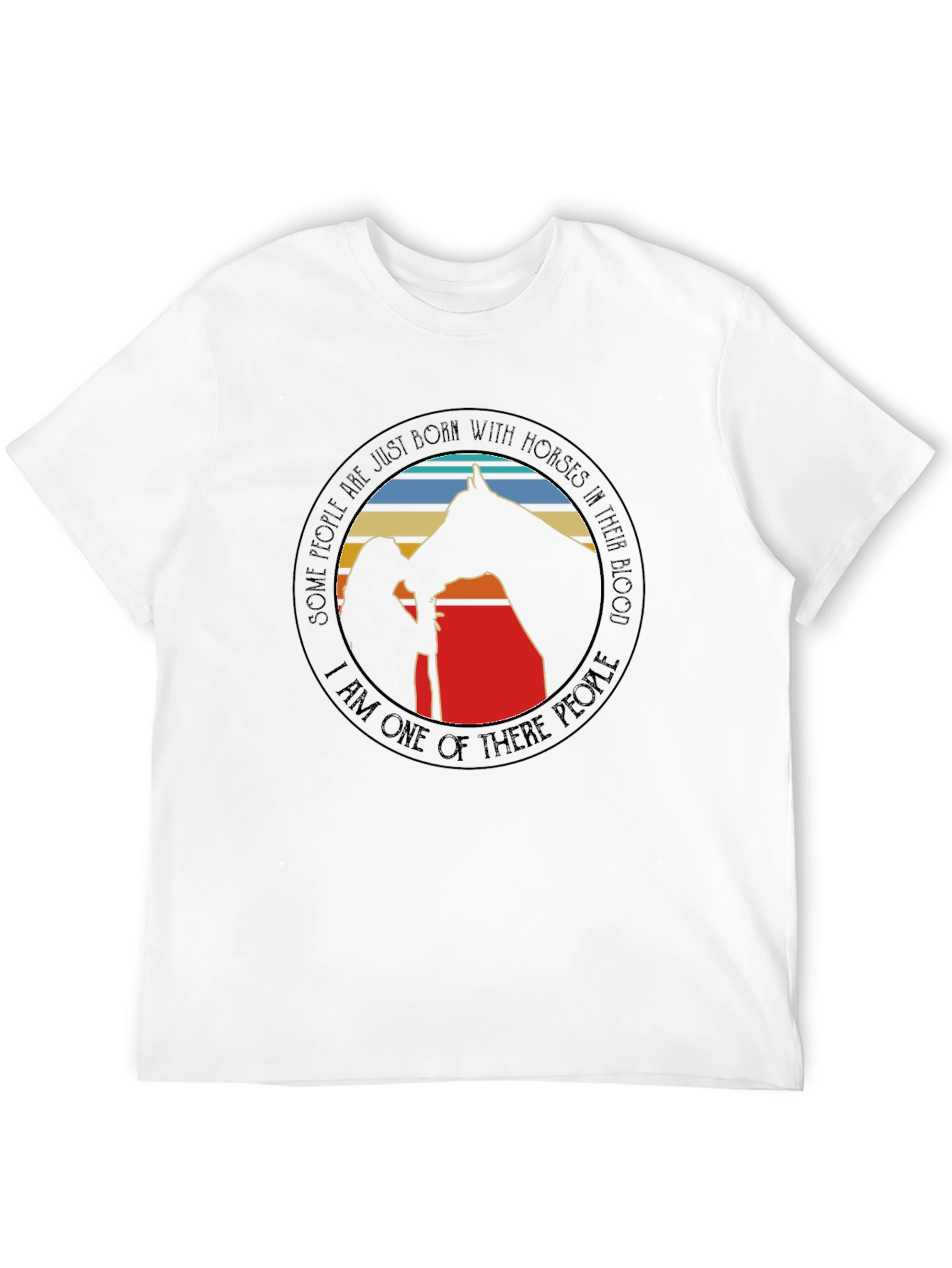 Horse Lover T-Shirt Born With Horses