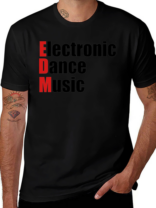 EDM T-Shirt - Electronic Dance Music Graphic Tee - Black